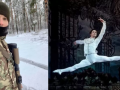 Le danseur ukrainien Oleksiy Potyomkin a rejoint le front aux côtés de ses compatriotes pour défendre l'Ukraine face à l'invasion russe. Capture Twitter @NataliaAntonova