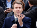 Emmanuel Macron le 5 avril 2022 dans le Finistère - Ludovic MARIN © 2019 AFP