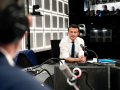 Emmanuel Macron, aux Matins de France Culture.• Crédits : Christophe Abramowitz - Radio France