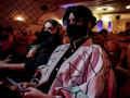 Des cosplayers lors de la projection du film d’animation « Demon Slayer » (« Kimetsu no Yaiba ») au cinéma Le Grand Rex à Paris, le 19 mai 2021. GEOFFROY VAN DER HASSELT/AFP