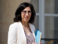 Rima Abdul Malak, le 14 juin 2022, à Paris. (LUDOVIC MARIN / AFP)