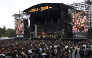 La grande scène du festival Rock en Seine, dans le domaine national de Saint-Cloud, le 21 août 2024. (ARNAUD JOURNOIS / MAXPPP)