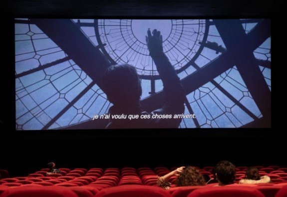Fin de projection du film « Spider-Man : No Way Home » au cinéma Gaumont Parnasse, à Paris, le 25 décembre 2021. MARC CHAUMEIL / DIVERGENCES