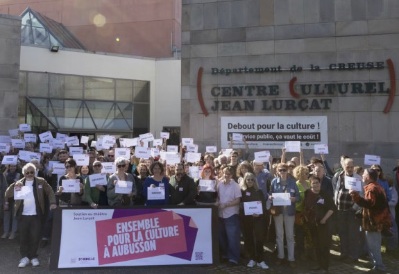 À Aubusson, mobilisation pour la sauvegarde du service public de la culture à la veille des municipales
