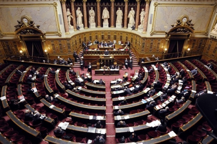 L'hémicycle du Sénat en janvier 2012