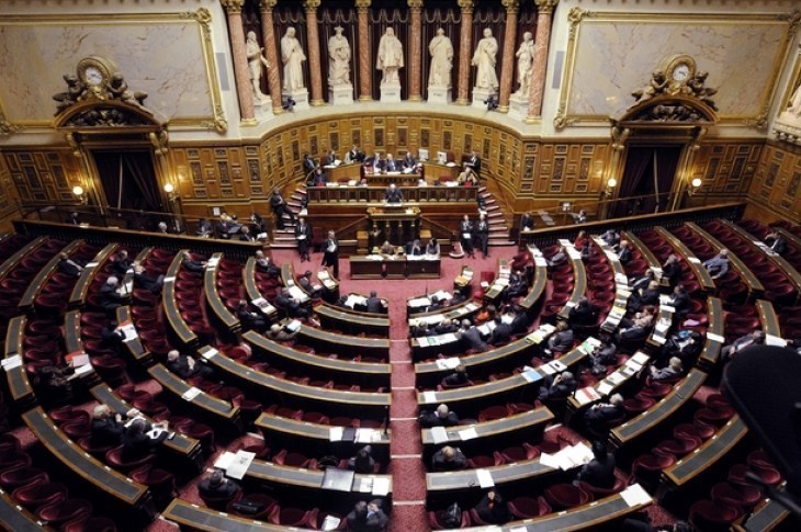 L'hémicycle du Sénat en janvier 2012