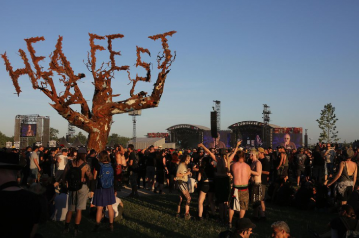 Le Hellfest, à Clisson, en juin 2017. © Ludovic Marin. AFP