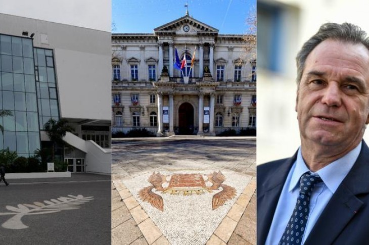 Un palais des festival déserté à Cannes, une place de l'Horloge vide à Avignon... Renaud Muselier, président de Sud Provence-Alpes-Côte d'Azur, fait face à la crise des festivals dans une région qui compte 750 manifestations estivales. © AFP / VALERY HACHE, AFP / GERARD JULIEN, AFP / YANN COATSALIOU