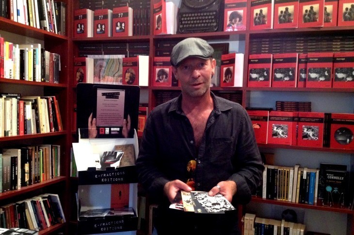 Franck-Olivier Laferrère lors de sa présentation à la librairie L’atinoir à Marseille. © MD