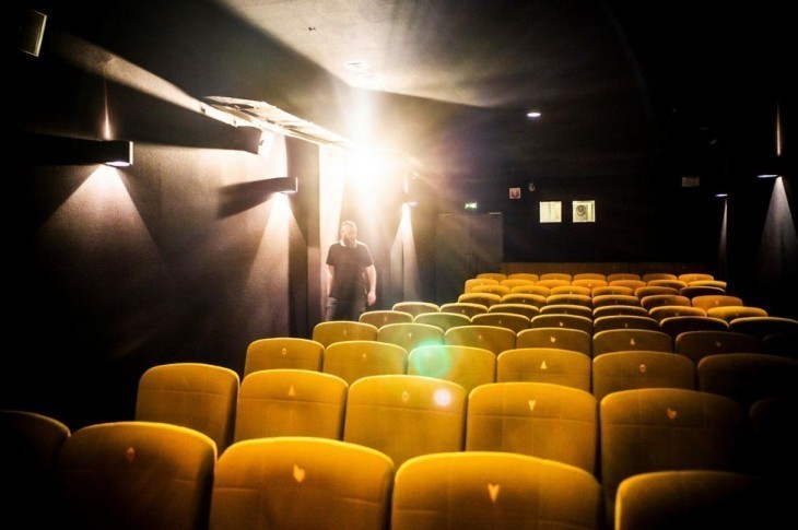 Derniers préparatifs avant le retour des spectateurs, au cinéma Star Saint-Exupéry de Strasbourg, le 19 juin. © Pascal Bastien