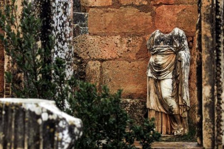 La plupart des objets sortis ces dix dernières années proviennent du site de Cyrène, ancienne ville fondée en 630 av. J.-C. dans le nord-est de la Libye. © ABDULLAH DOMA/AFP