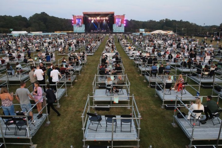 Les surprenantes images du premier festival post-Covid organisé au Royaume-Uni