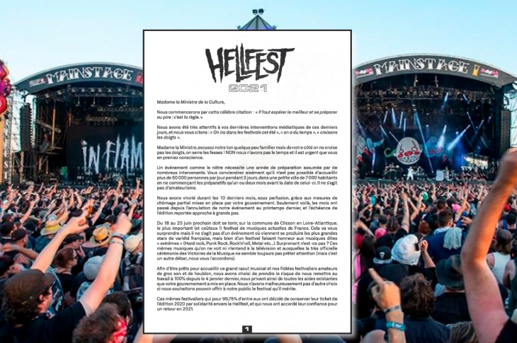 Cri d’alarme du Hellfest : ce que contient son courrier à la ministre de la Culture