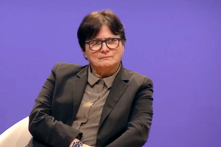 Anita Mathieu lors du grand débat sur la Culture, le 18 janvier 2018 à Paris. © Capture d’écran YouTube Bis 2022 Nantes