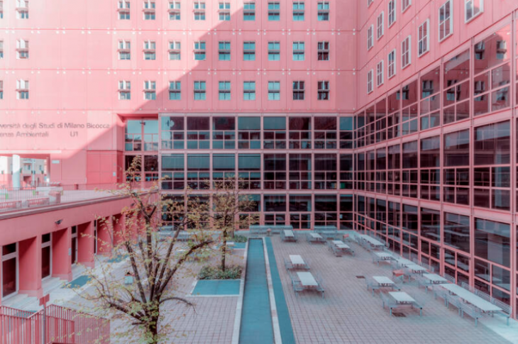 L'Université Milano-Bicocca pendant le confinement en raison de la pandémie de Covid-19, à Milan le 4 avril 2020. (Luca Abbadati/Mondadori. Getty Images)