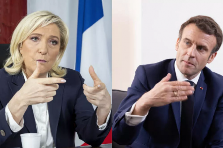 Marine Le Pen s'est qualifiée pour le second tour des élections présidentielles avec 23,1 % des voix, derrière le président sortant Emmanuel Macron qui totalise 27,8 % des voix. François BOUCHON / Le Figaro et Sébastien SORIANO / Le Figaro