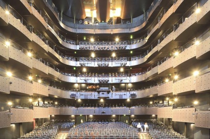 La région envisage d’amputer de 500 000 euros le budget annuel de l’Opéra de Lyon (photographié ici en septembre 2019). LUDOVIC MAISANT/HEMIS VIA AFP