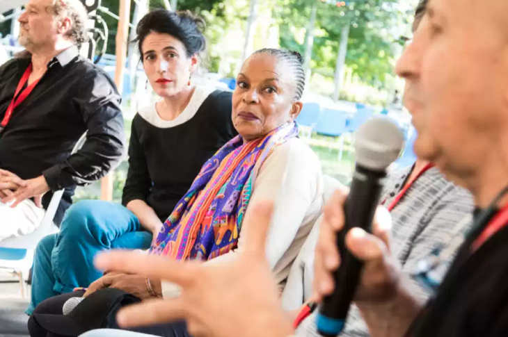 Christiane Taubira invitée de la conférence « la Culture dans tous ses états » lors de l’édition 2021. (© CAMILLE MILLERAND / DIVERGENCE)