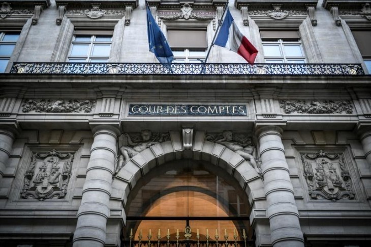 La Cour des comptes, le 16 février 2022, à Paris