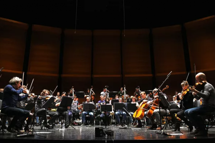 L’orchestre Les Dissonances, à l’Opéra de DIjon, le 22 janvier 2016