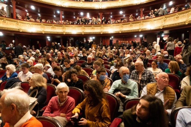 La salle du Théâtre du Châtelet à Paris, le 25 décembre 2022