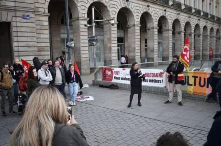 À Rennes, la CGT spectacle dénonce les propositions du Medef sur l’assurance chômage