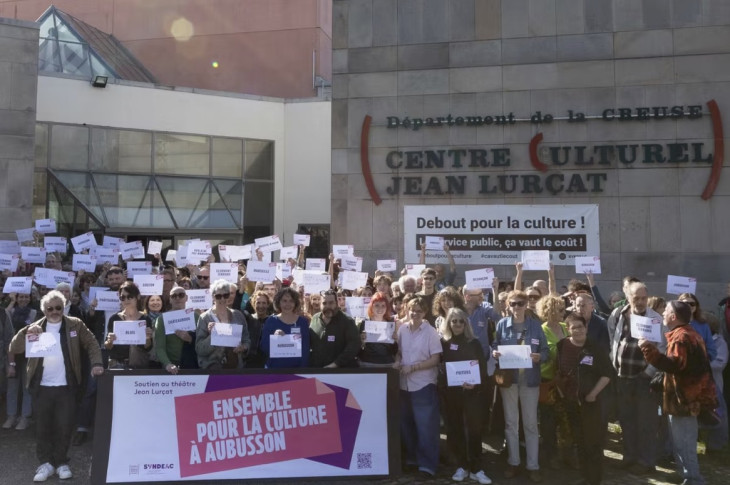 À Aubusson, mobilisation pour la sauvegarde du service public de la culture à la veille des municipales